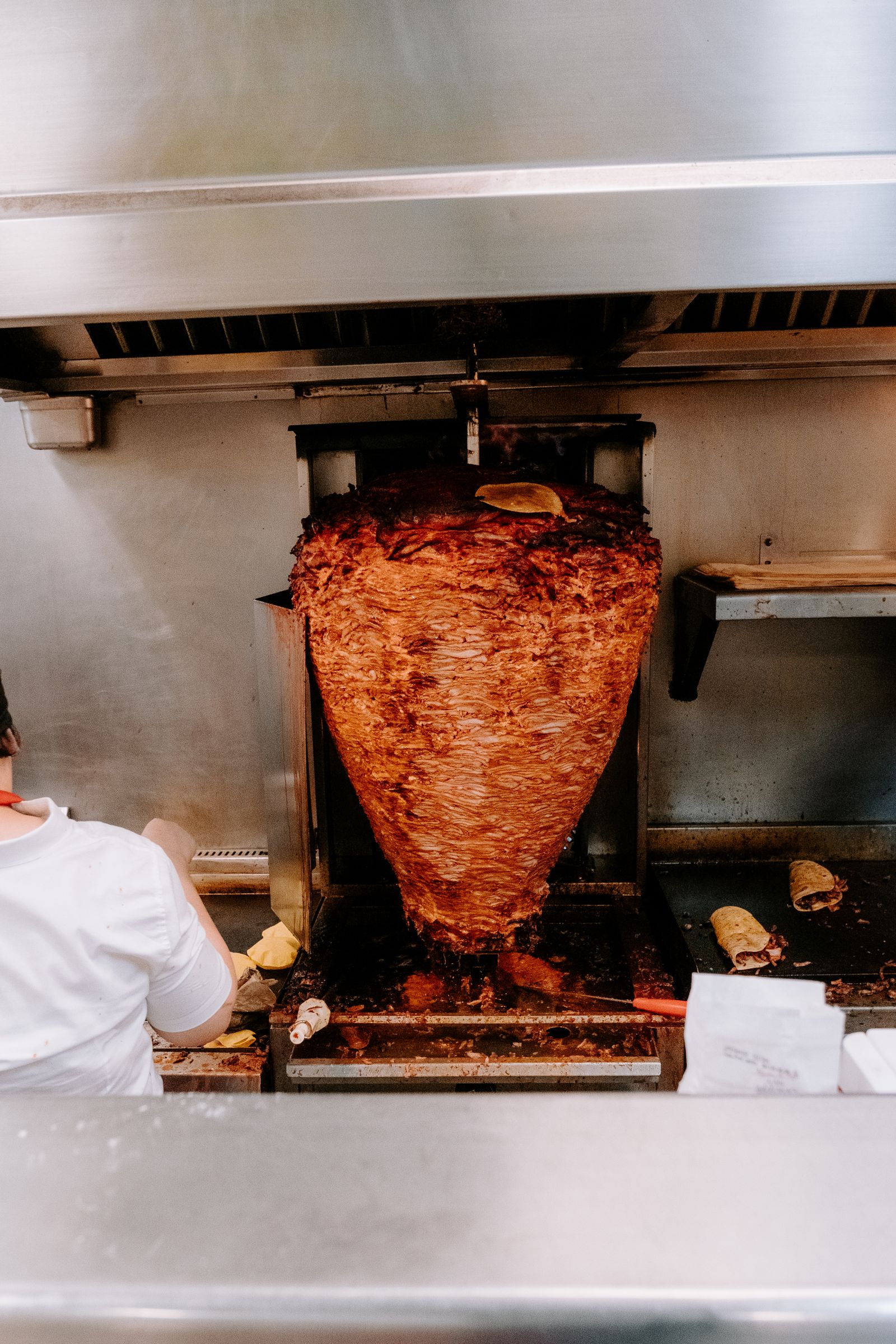 Preparing al pastor